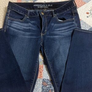 American Eagle Outfitters Women's Dark Blue Jeggings